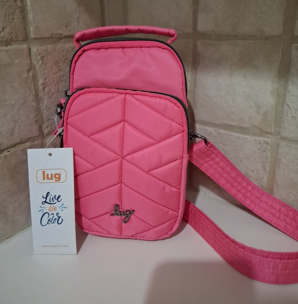 Lug Skeeter Mini 2 Hot Pink Crossbody Bag NWT